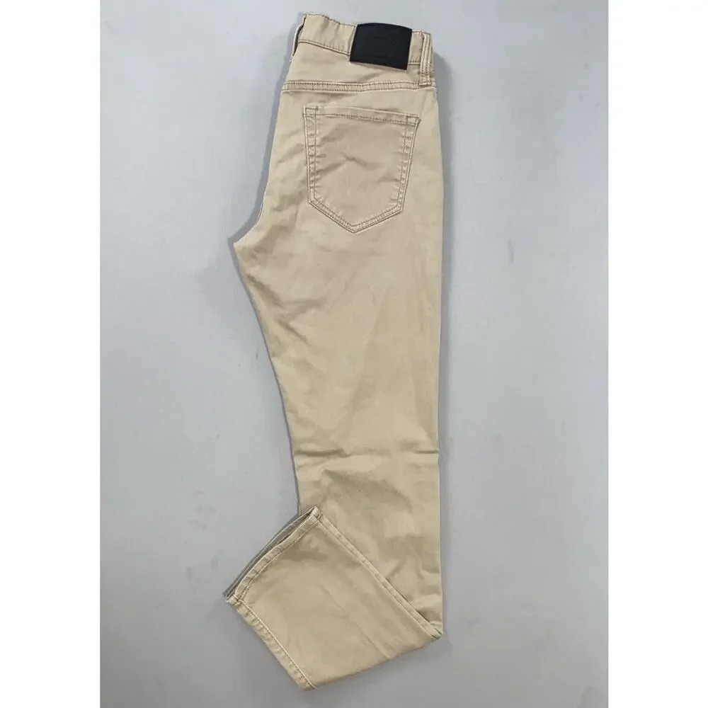 Lucky Brand 121 Slim Straight Soft Sateen Stretch Jeans. Greige, Men's 29X31 GUC